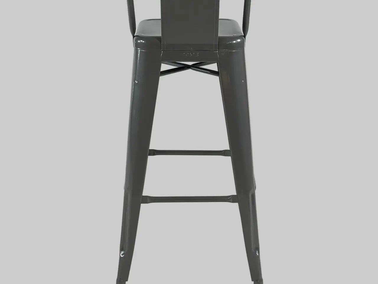 Billede 5 - Tolix HPD75 Barstol – Grå SH 75 cm
