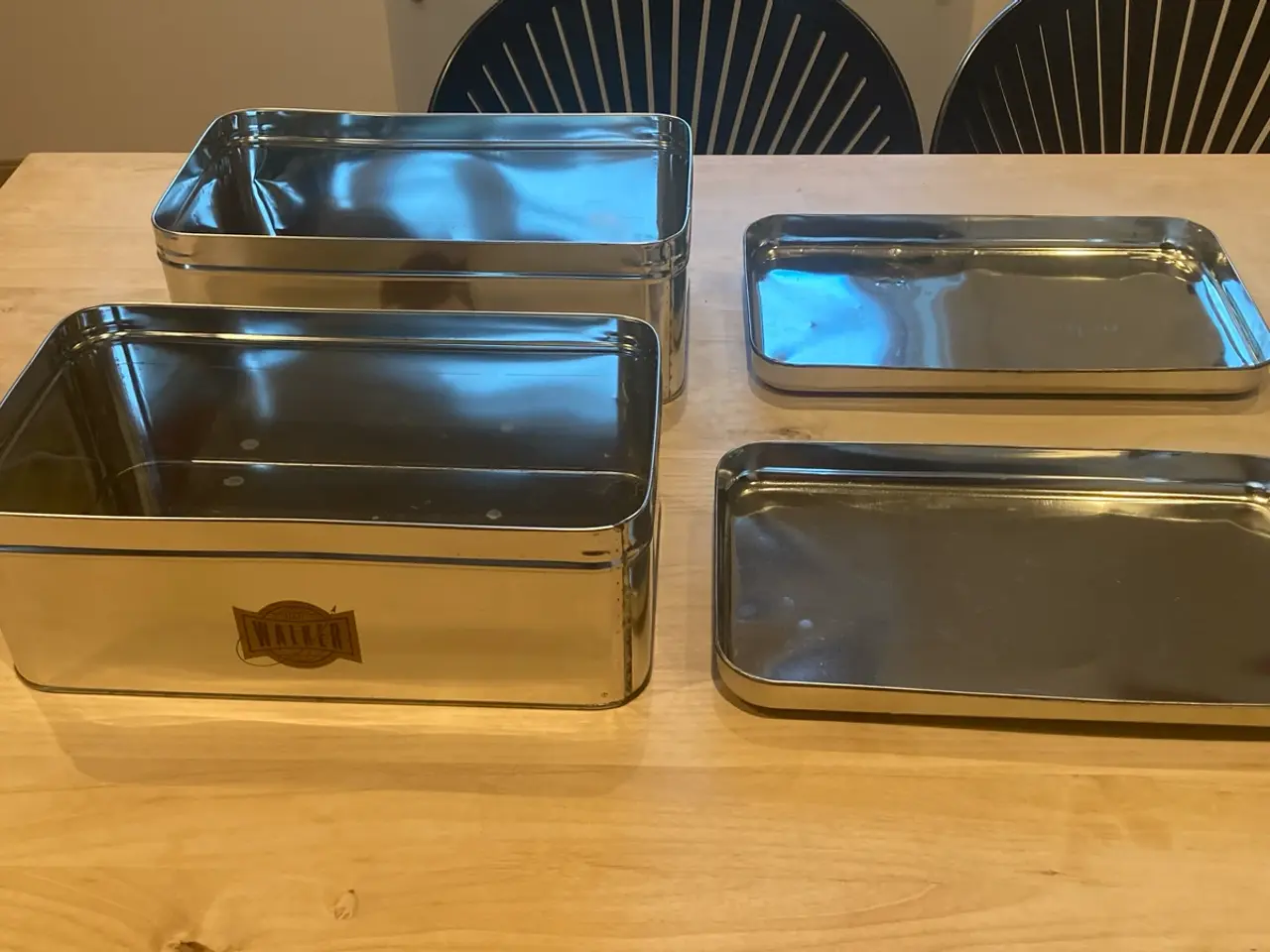 Billede 5 - Vintage ECCO Walker skotøjsæsker i sølvfarvet meta