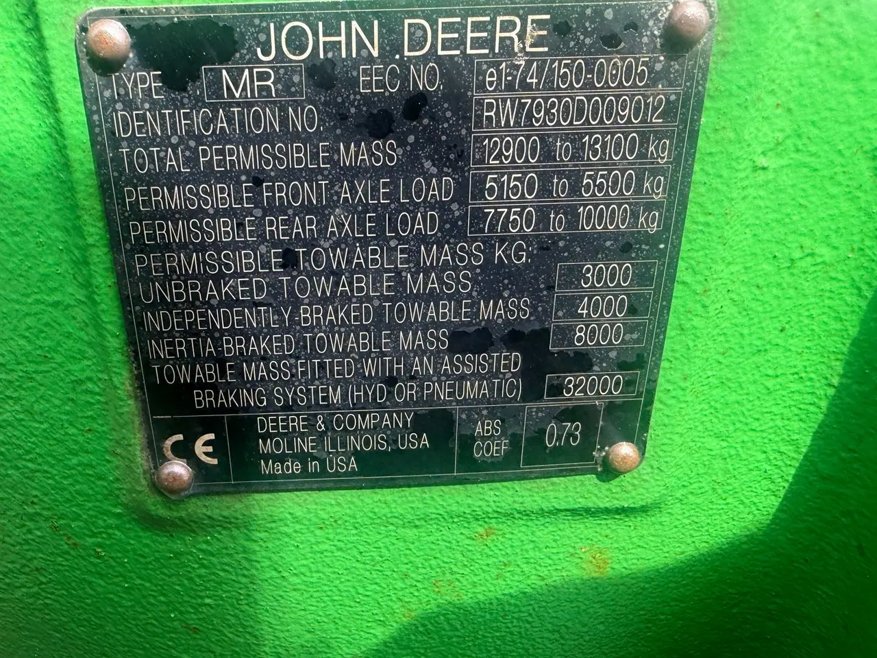 Billede 22 - John Deere 7930 M. Frontlift, TLS affjedret foraksel, Front PTO og Autotrac Ready