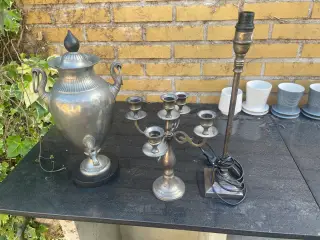 Lysestage 5 armet bordlampe samovar