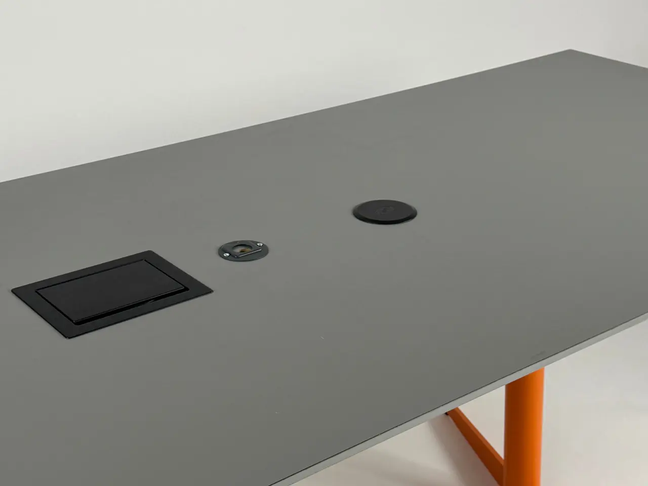 Billede 3 - Mødebord – Grå/Orange Stel 280x90cm