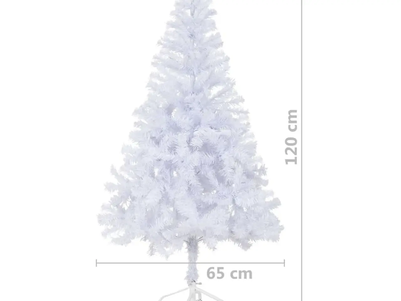 Billede 13 - Kunstigt juletræ med fod 120 cm - hvid