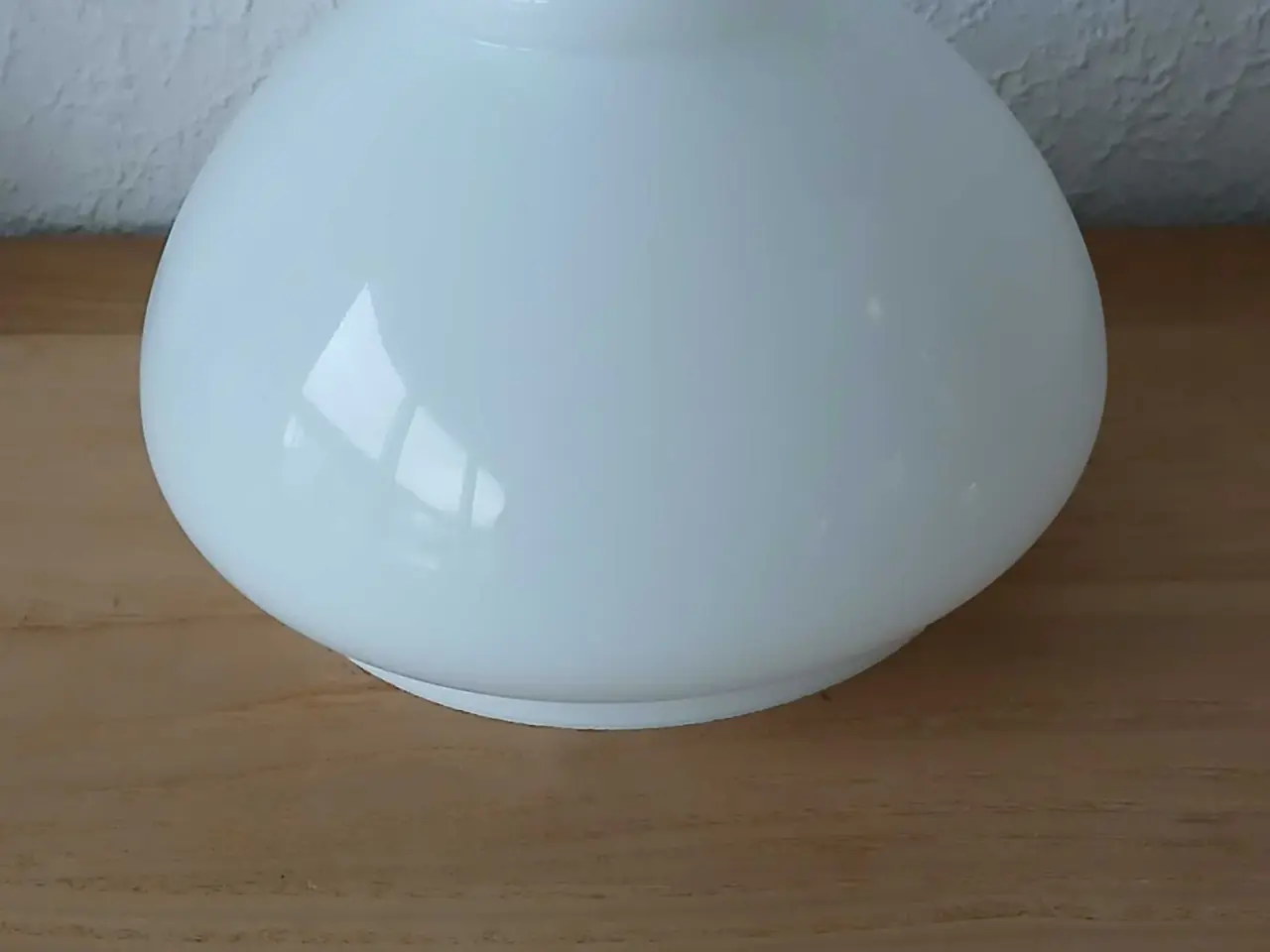 Billede 1 - Glasskærm til messinglampe