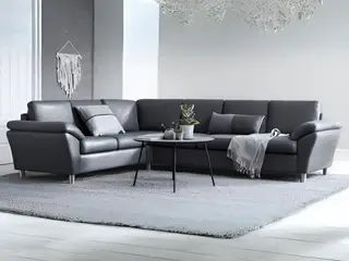Hjort Knudsen Roskilde læderhjørnesofa