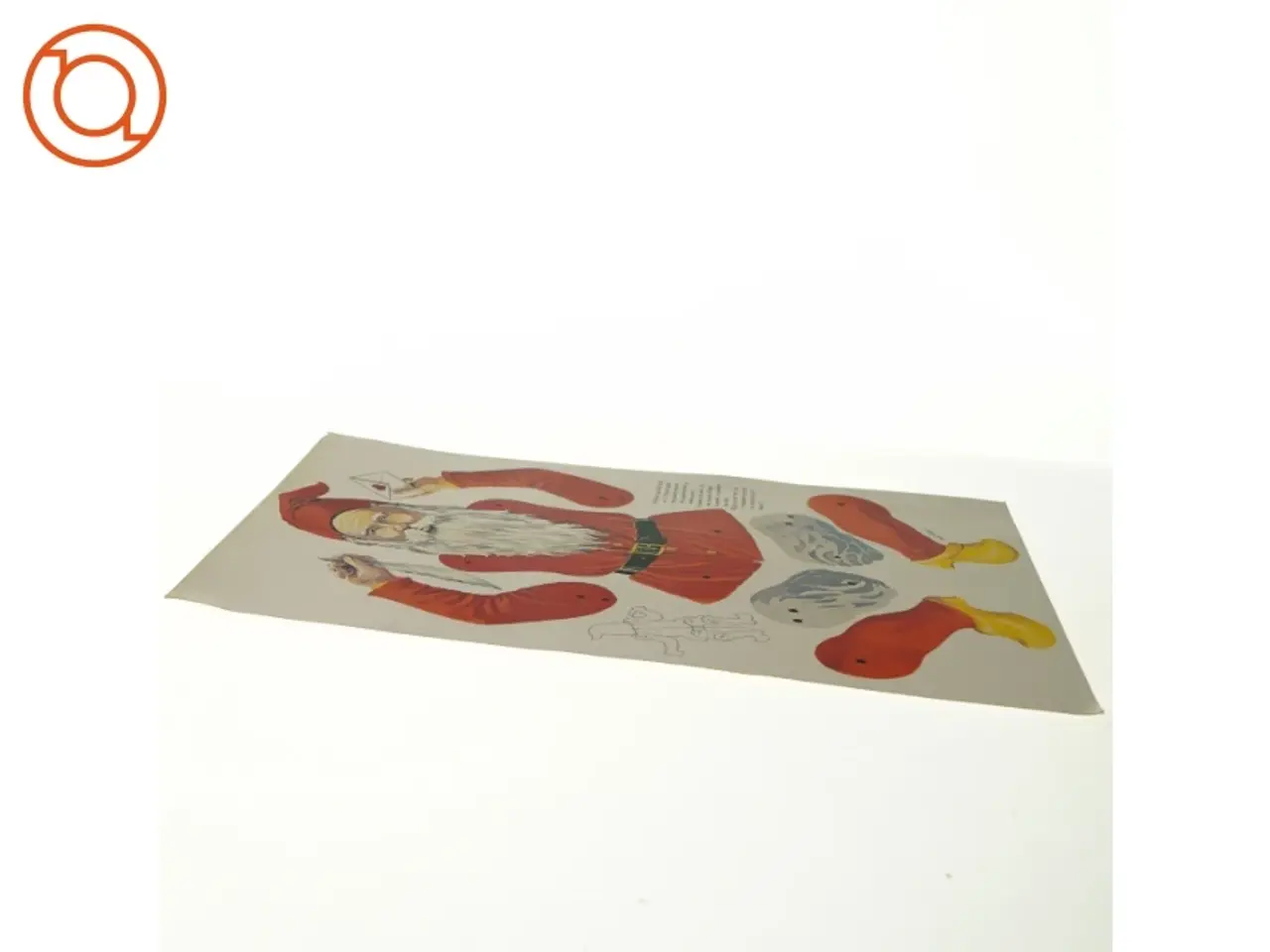 Billede 2 - Vintage stor ubrugt Sprællermand julemand (str. 35 x 25 cm)