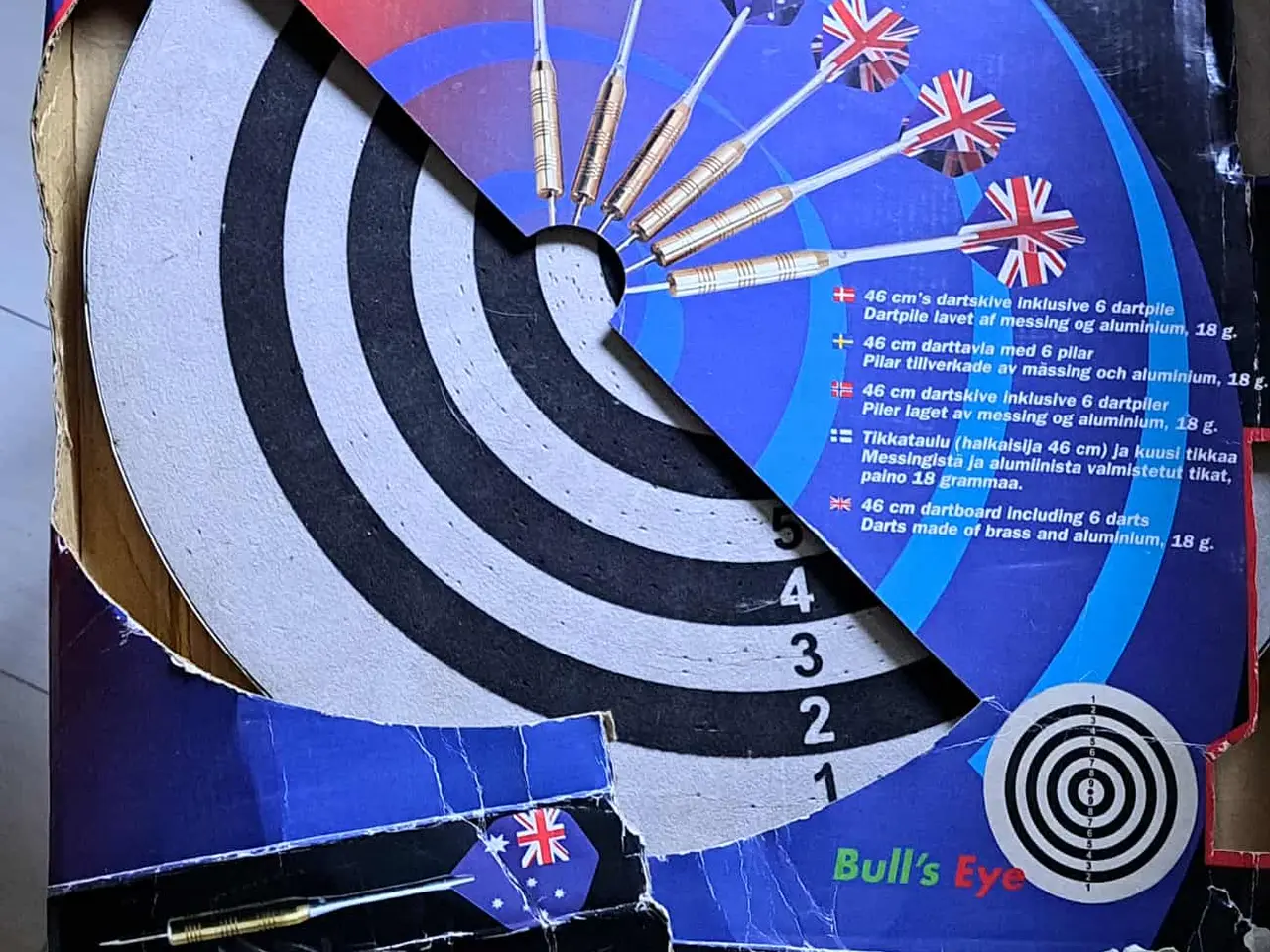 Billede 2 - Dartskive, der er skiver på begge side
