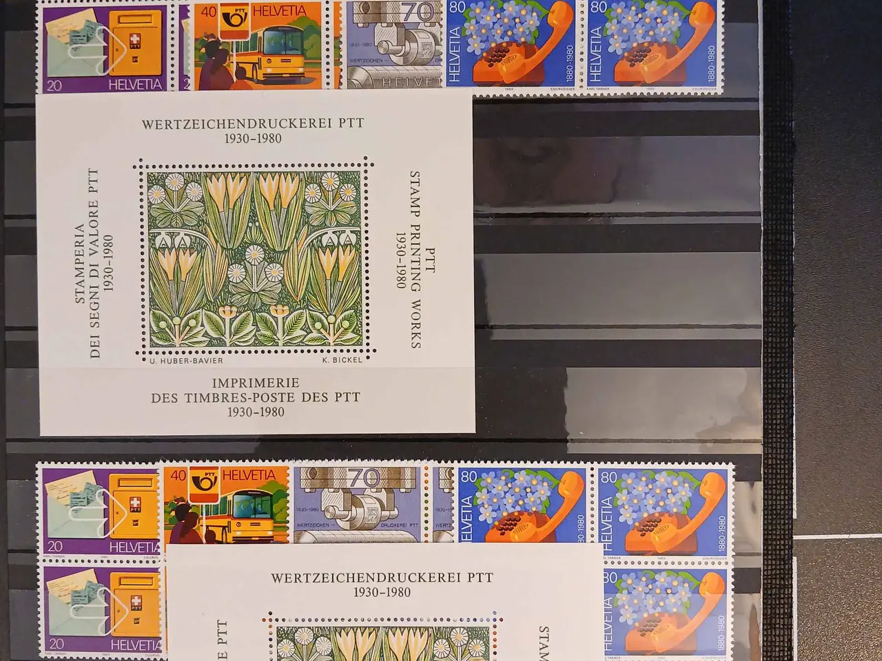 Billede 4 - Schweiz (266) Postfriske ** frimærker på 3 planche