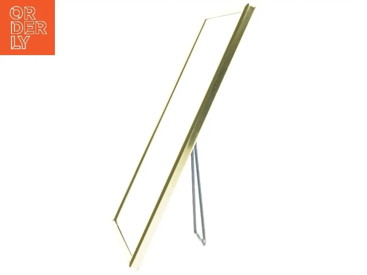 Billede 1 - Spejl med guldramme (str. 17,5 x 23,5 cm)