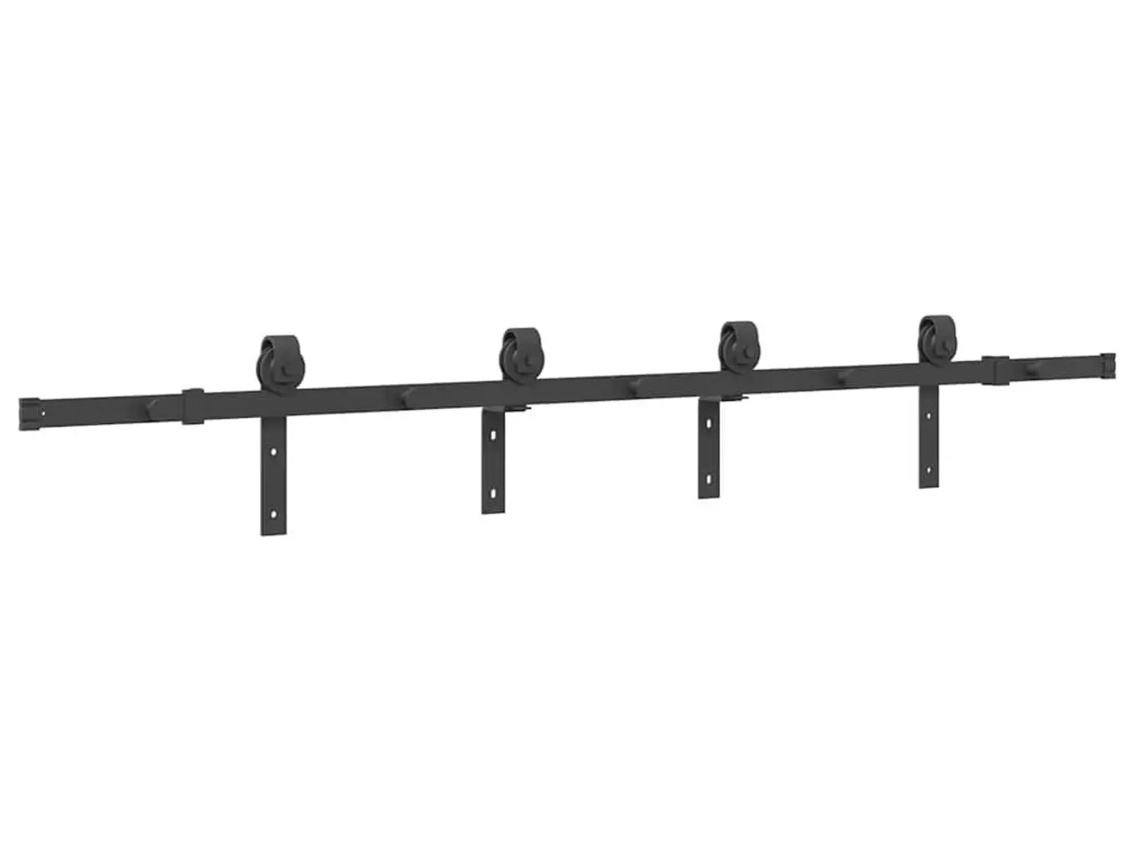 Billede 7 - Skinnesæt til skydedør 200 cm - sort