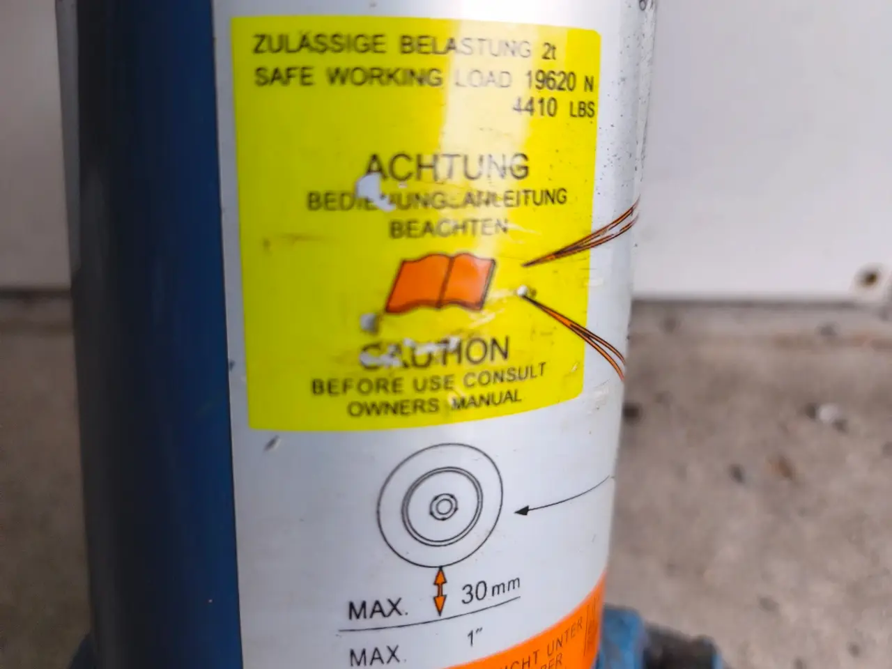 Billede 2 - En Weber hydraulisk donkraft 2T