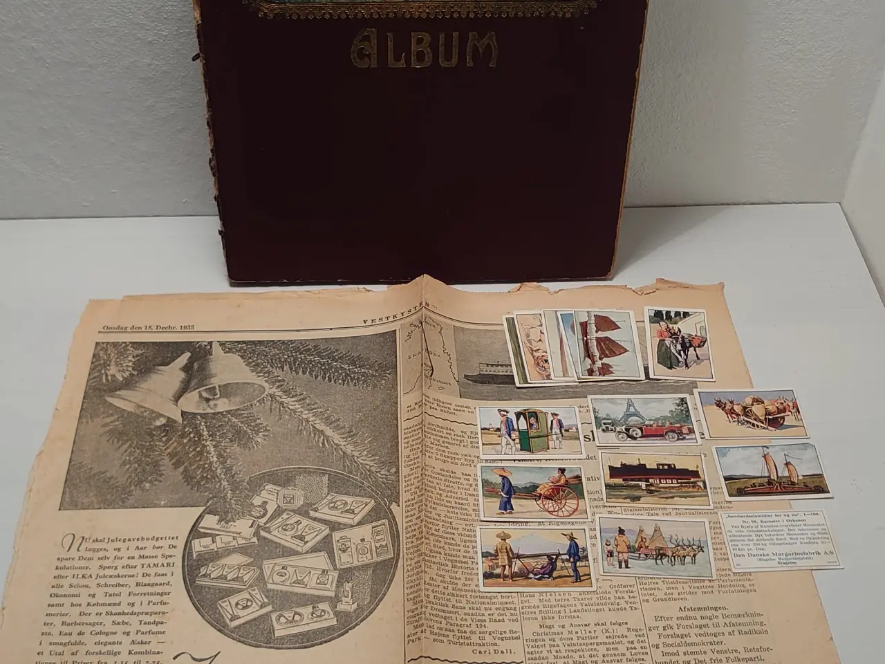 Billede 1 - Gammelt album med 81 samlebilleder og 14 løse.