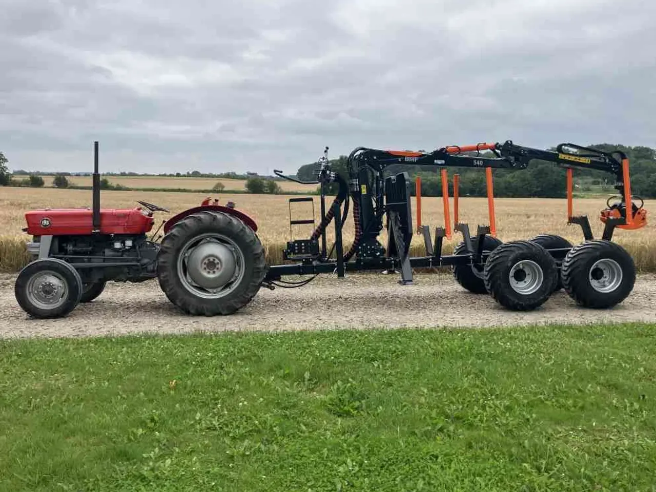 Billede 1 - 5 t BMF skovvogn med 4,3 m kran