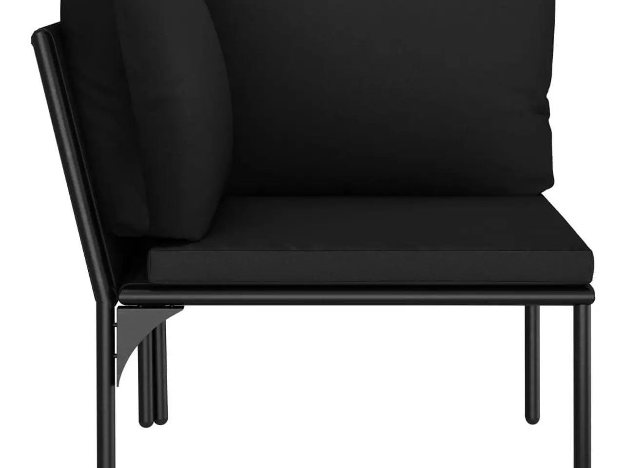 Billede 10 - Loungesæt 6 dele med hynder PVC sort
