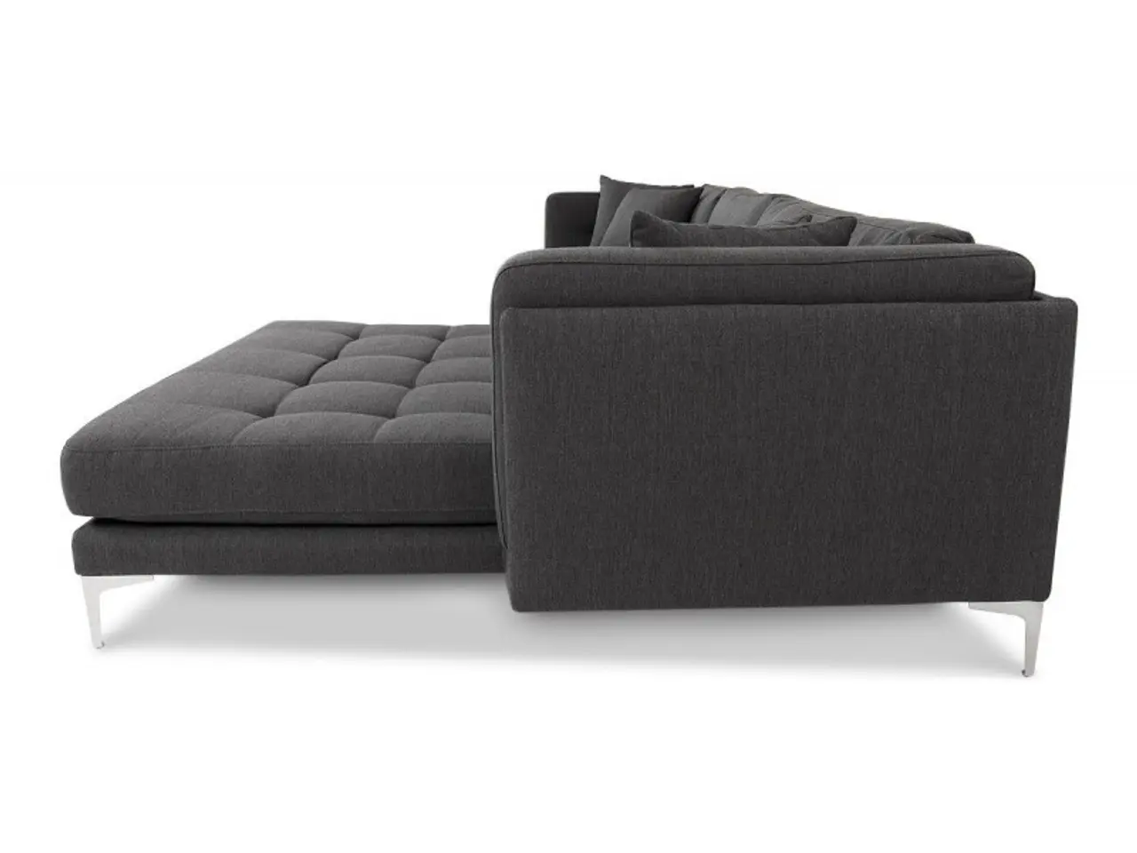 Billede 2 - XL Chaiselong sofa højrevendt - Koksgrå Inari 96