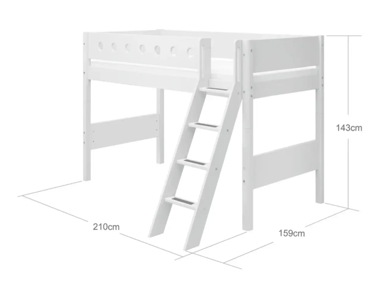 Billede 2 - Flexa juniorseng - halvhøj model