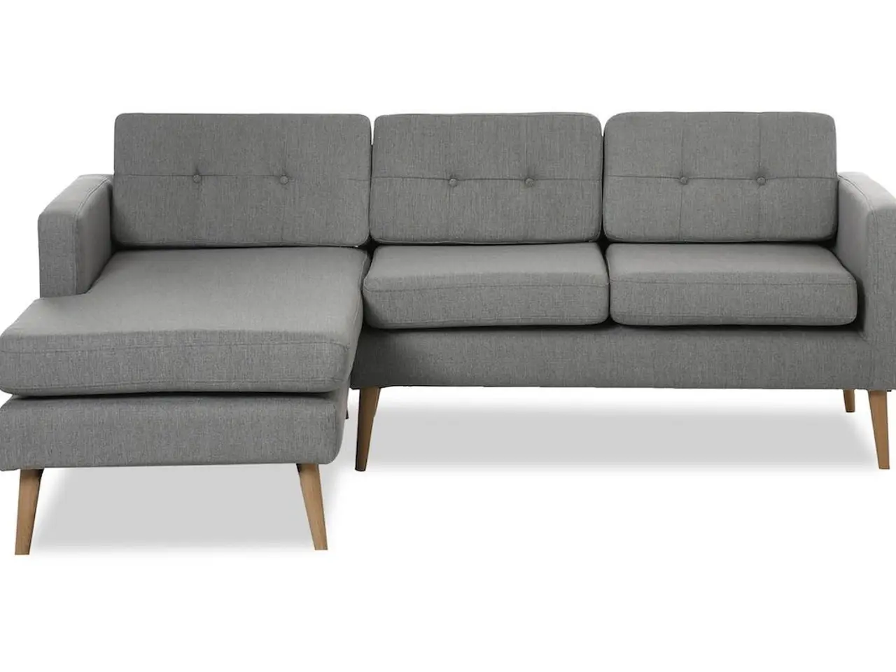Billede 1 - Novelty sofa med venstrevendt chaiselong - lysegrå Inari 91