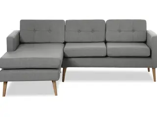 Novelty sofa med venstrevendt chaiselong - lysegrå Inari 91