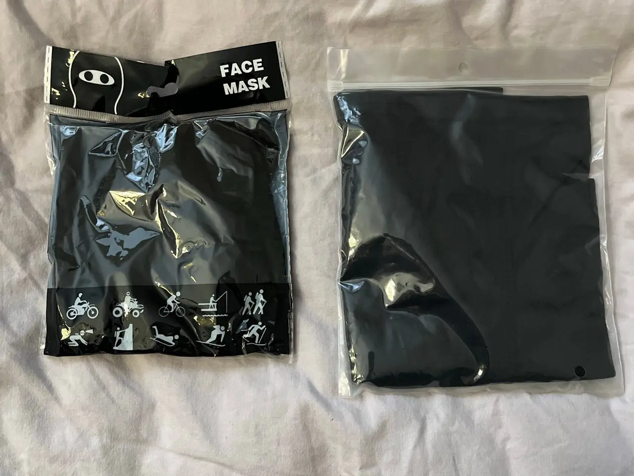 Billede 1 - 2 stk Ansigtsmaske sort unisex