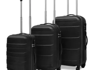 Hardcase trolleysæt 45,5/55/66 cm sort
