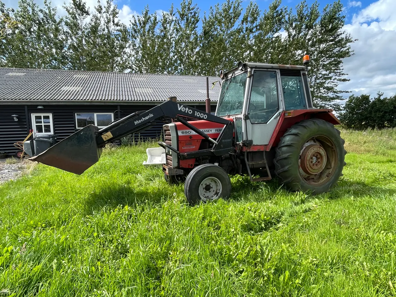 Billede 4 - Massey Ferguson 690 med VETO 1000 frontlæsser