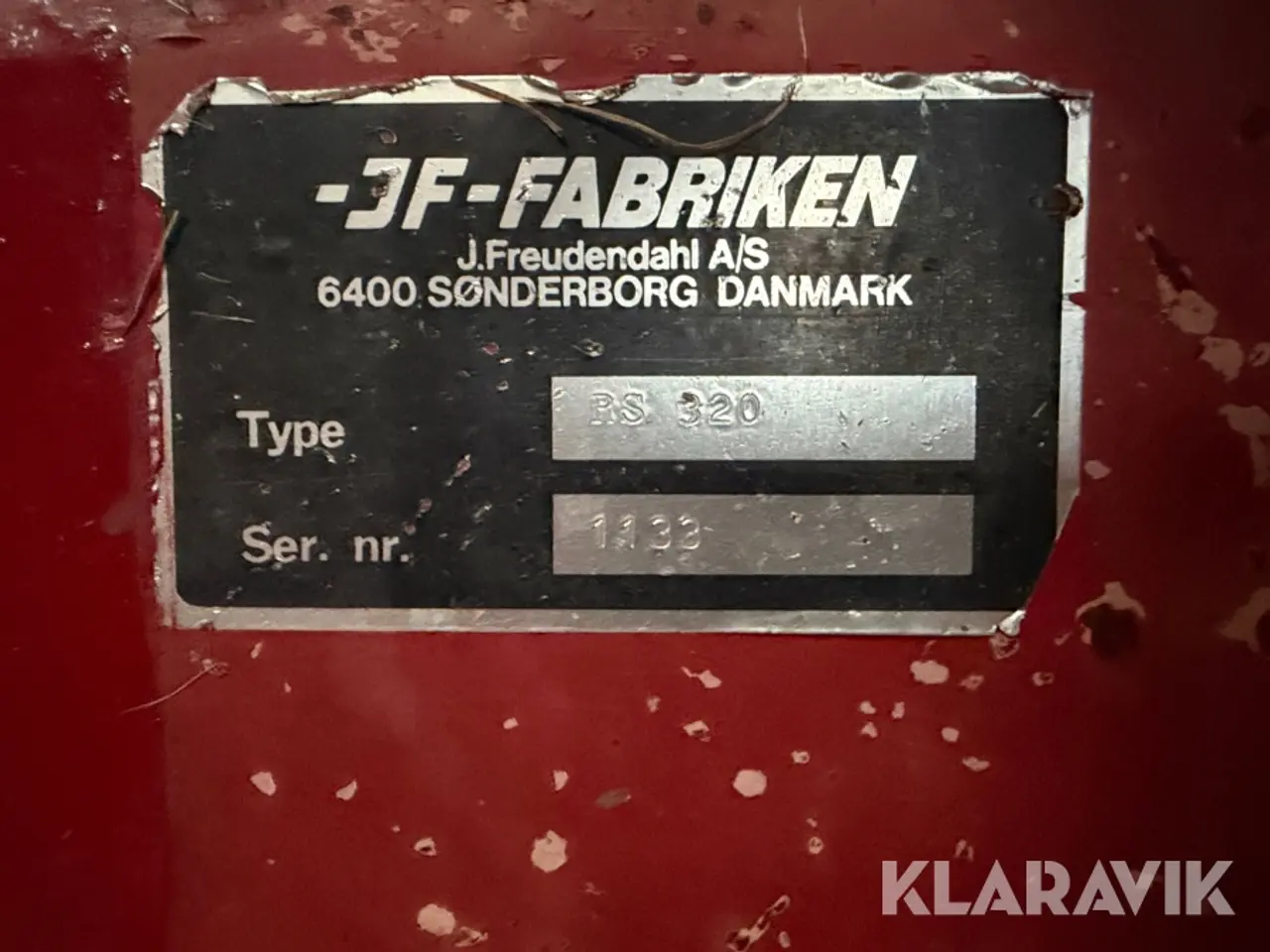 Billede 10 - Høvender JF-Fabrikken RS320