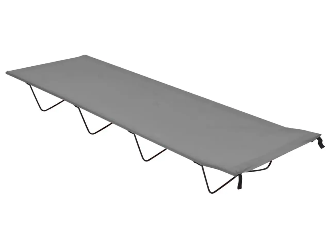 Billede 2 - Campingsenge 2 stk. 180 x 60 x 19 cm - grå