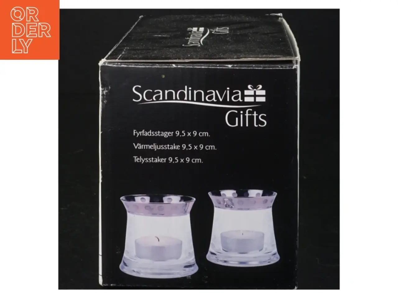 Billede 4 - Glaslysestager fra Scandinavian Design (str. 9,5 x 9 cm)