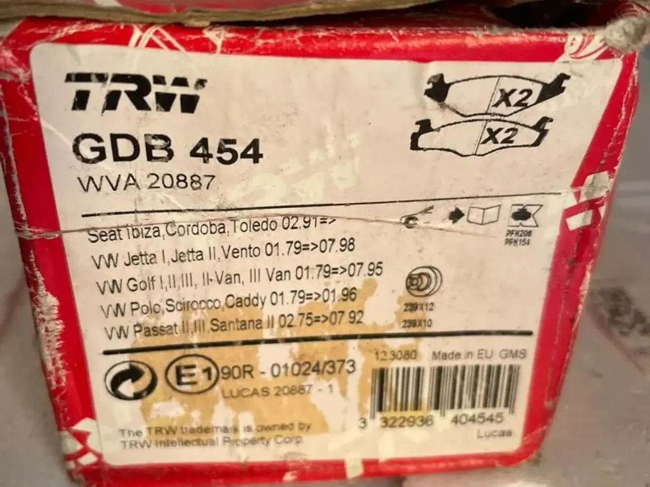 Billede 2 - GDB 454 bremseklodser