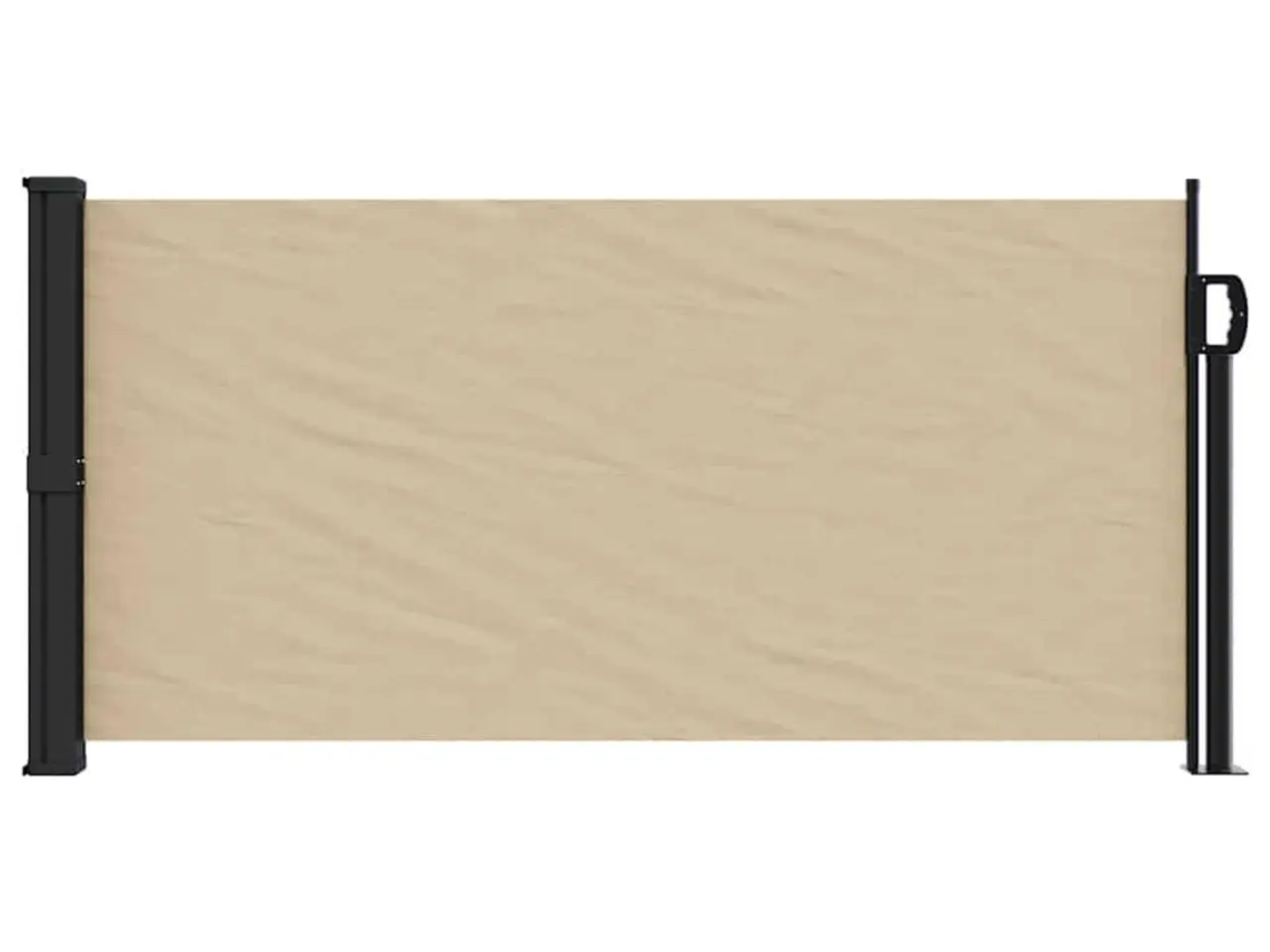 Billede 3 - Sammenrullelig sidemarkise 100x500 cm beige