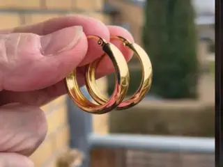 Kraftig ny model hoops øreringe 🙂