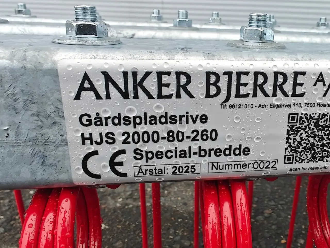 Billede 9 - Egholm Anker Bjerre Riven 150cm 150cm gårdrive, 3-rækket