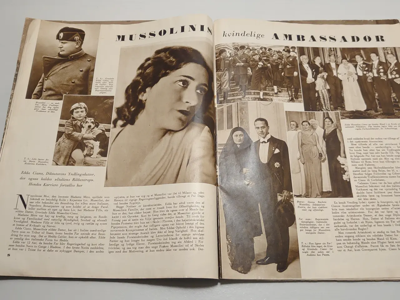 Billede 4 - 4 stk gamle Vecka-Journalen. Svensk ugeblad.