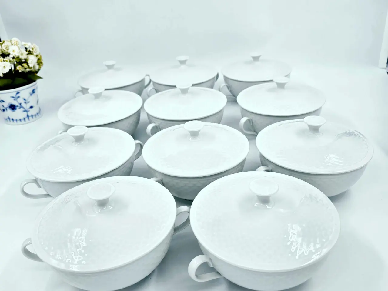 Billede 1 - Hvid Elegance Bouillonkop Porcelæn 