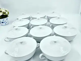 Hvid Elegance Bouillonkop Porcelæn 