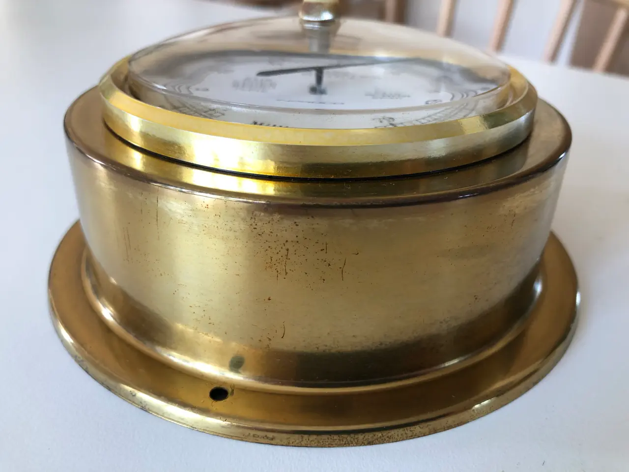 Billede 3 - Skibsbarometer i messing fra Inproco