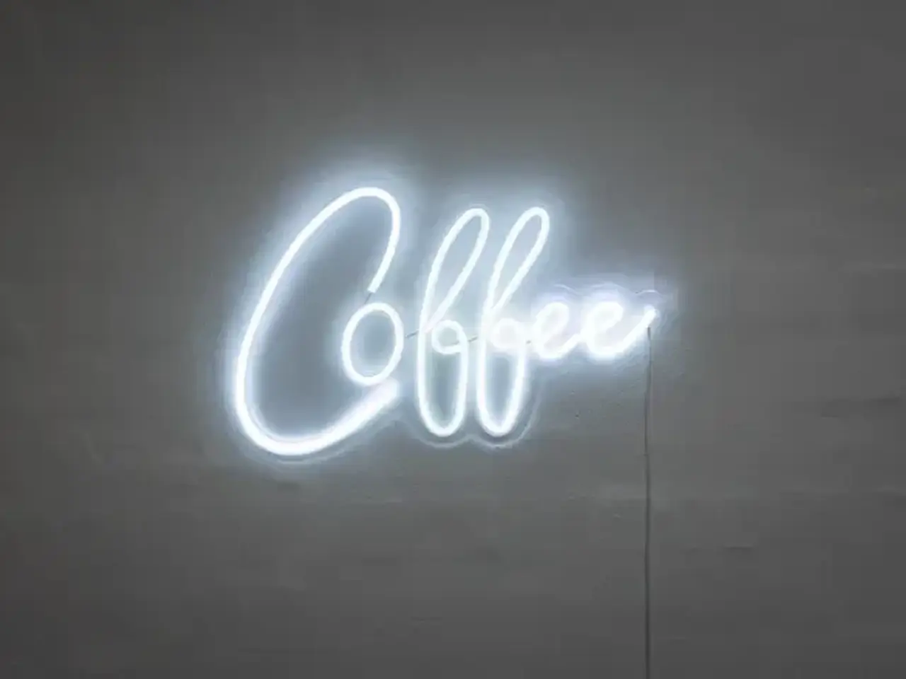 Billede 1 - Coffee LED lysskilt, til væg
