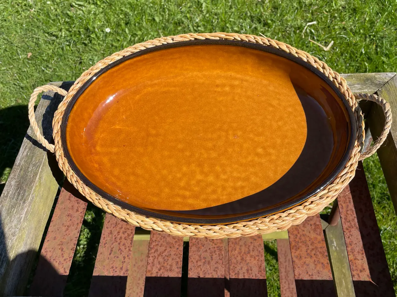 Billede 3 - Ovnfast fad og kurv retro