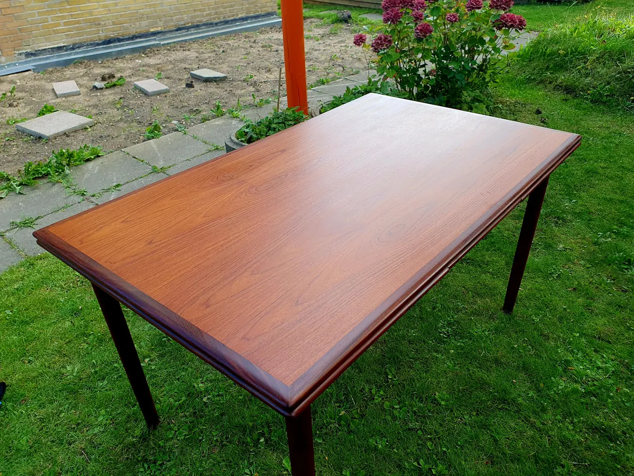 Billede 11 - Smukt klassisk teak-spisebord med hollandsk udtræk
