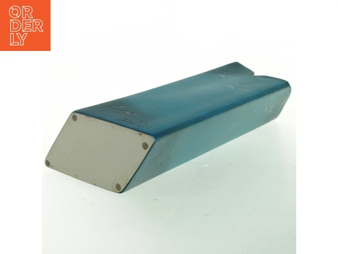 Billede 2 - Blå unika keramik vase fra island (str. 27x13 cm)