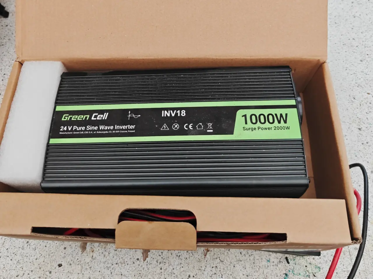 Billede 1 - 24V 1000 watt inverter 