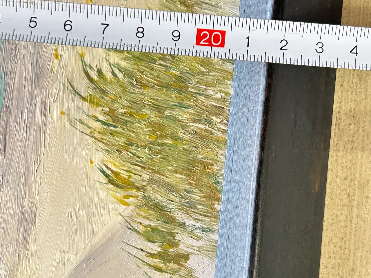 Billede 6 - Skønt retro maleri – strand og klitter (26x22 cm)