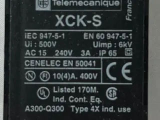 Telemecanique XCK-S endestopkontakt Body AC15 240V