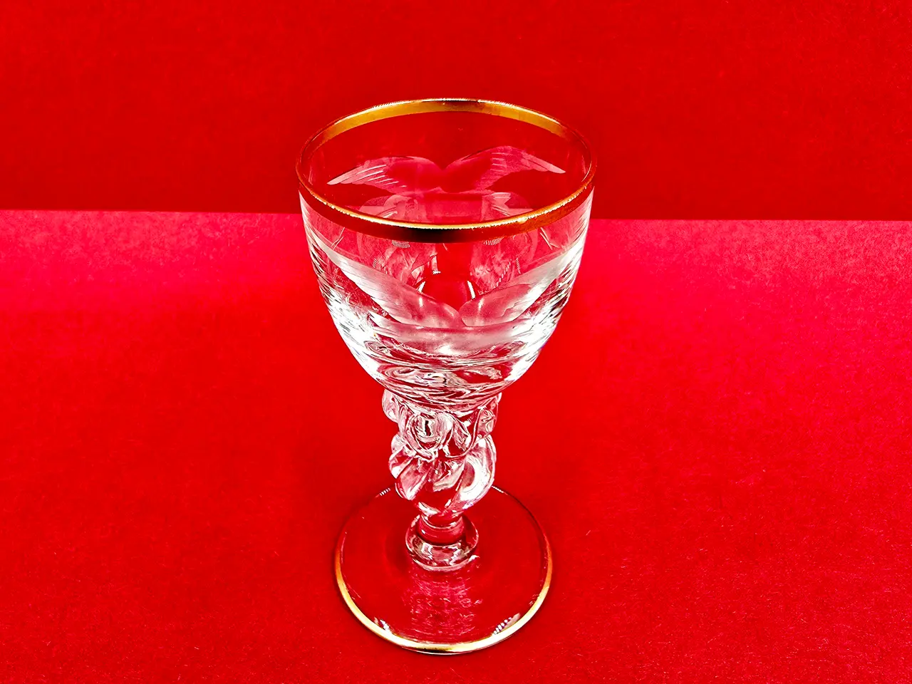 Billede 1 - Mågeglas Snapseglas Med Guldkant
