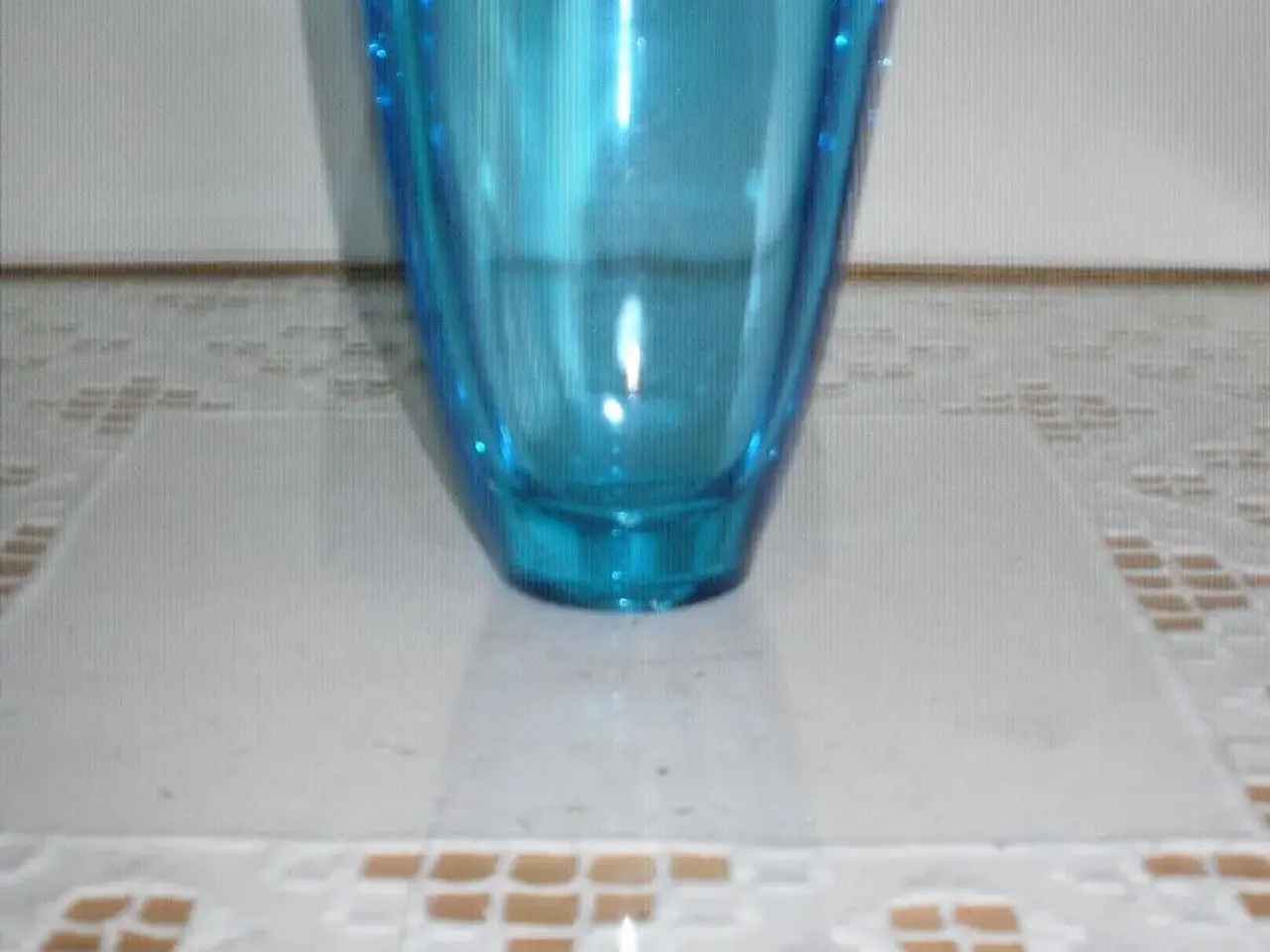 Billede 1 - Flot turkis HOLMEGAARD Vase.