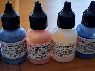 Glimmer effektliner 25 ml Kan bruges til papir, pl