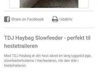 TDJ haybag slowfeeder
