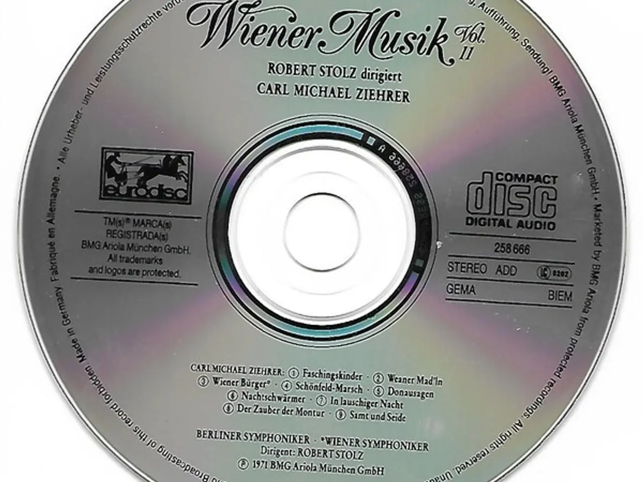 Billede 3 - Robert Stolz, Carl… – Wiener Musik Vol. 11 – CD