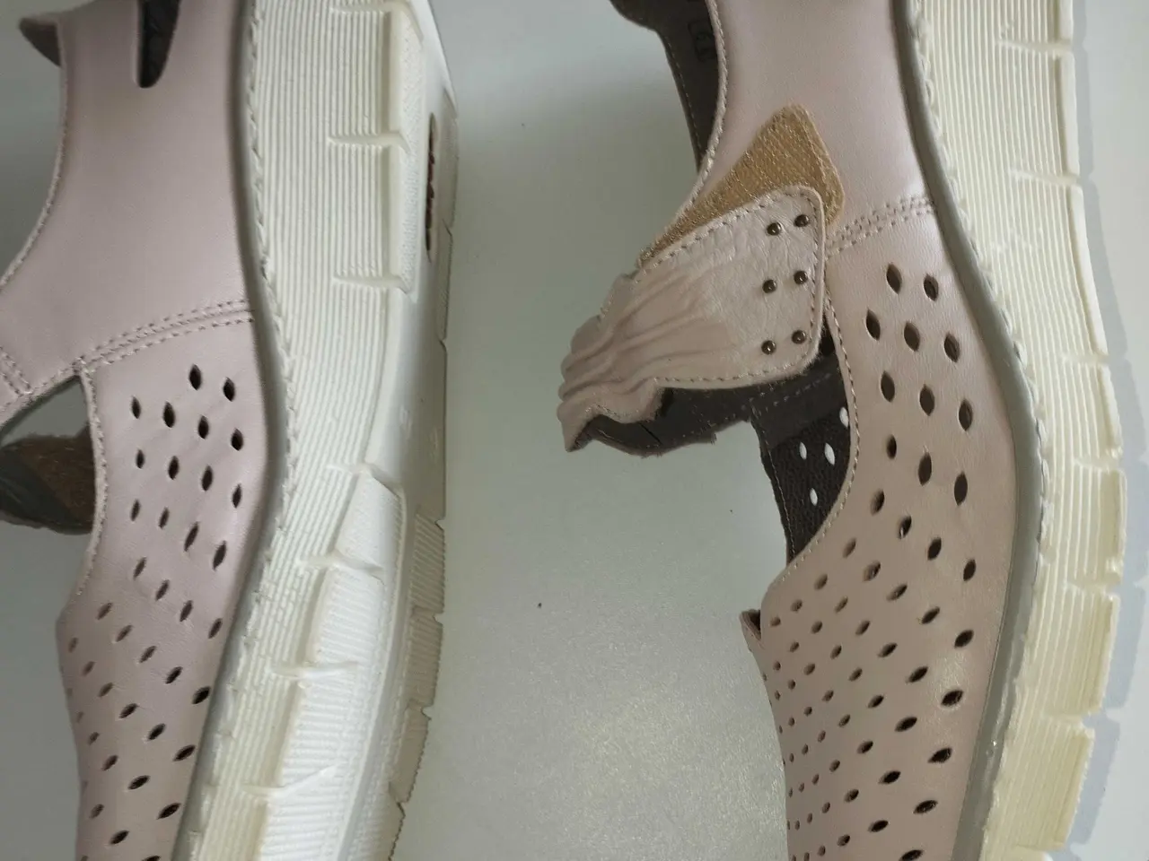 Billede 4 - Ballerinasko Rieker str 39 velcro læder sart ro