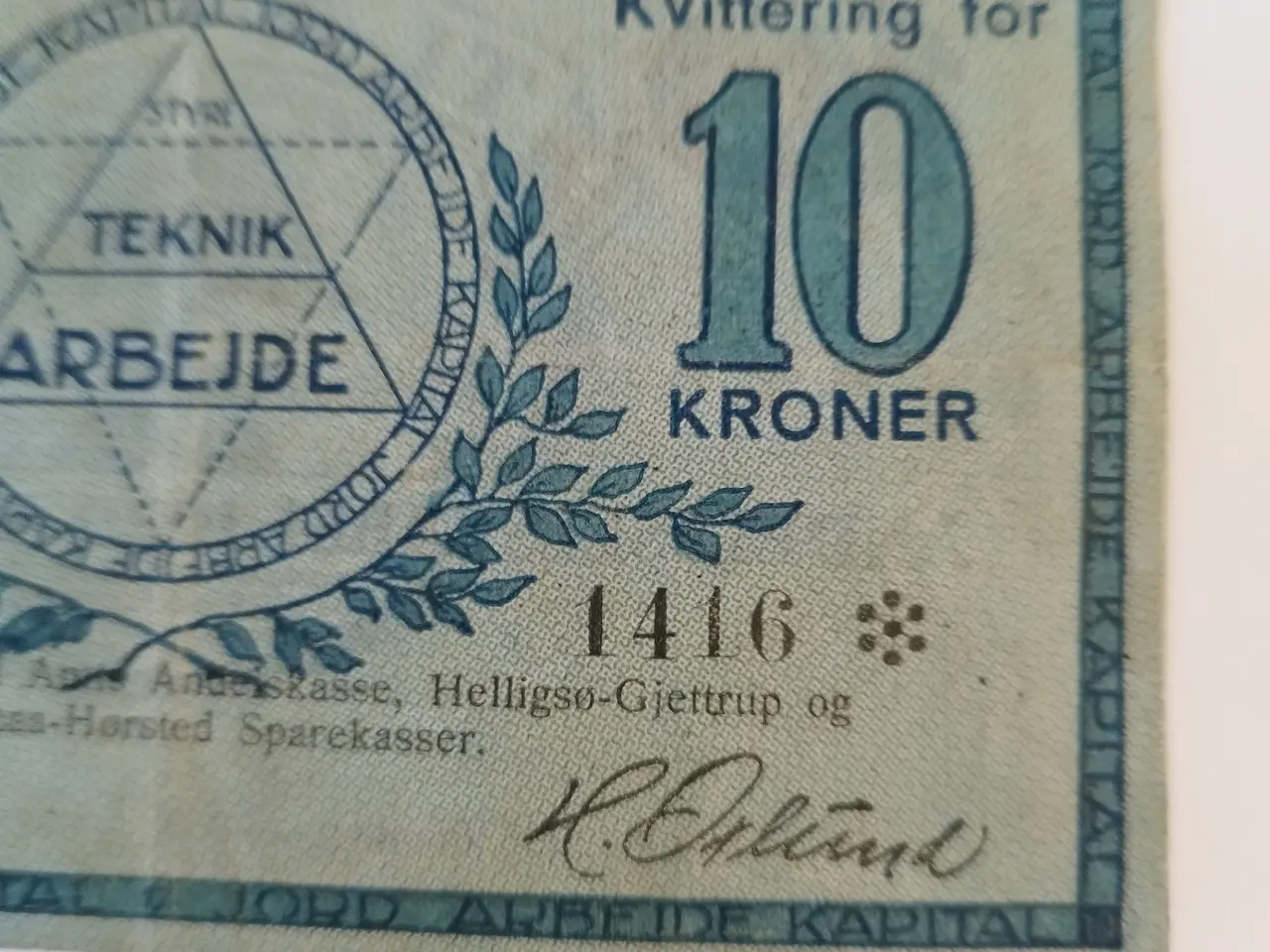 Billede 4 - 10 Kroner Jord . Arbejde. Kapitel