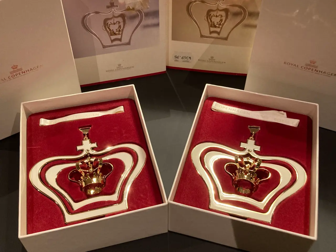 Billede 1 - Royal Copenhagen juleuro guld tre kroner